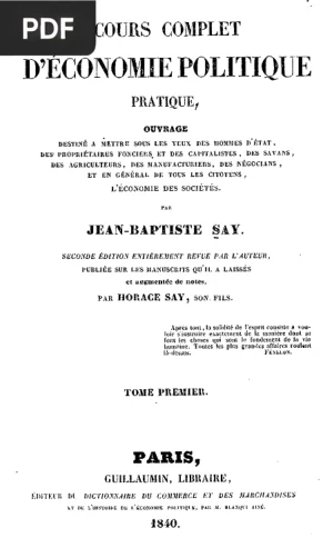 Cours Complet d'Économie Politique Pratique