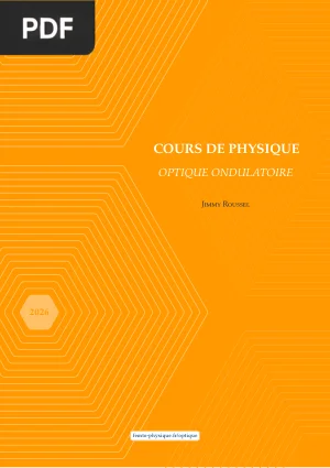 Cours d'Optique Ondulatoire