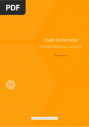 Cours de Thermodynamique Classique
