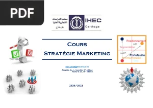 Cours de Strategie Marketing