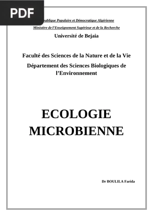 Écologie Microbienne