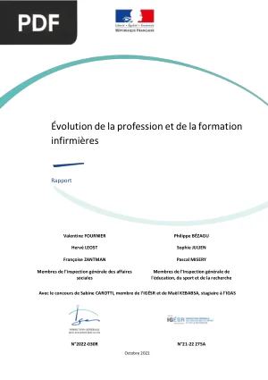 Evolution de la Profession et de la Formation Infirmieres