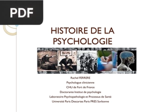 Histoire de la Psychologie