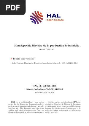 Homéopathie, Histoire de la Production Industrielle