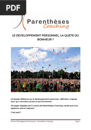 Le Developpement Personnel, la Quete du Bonheur