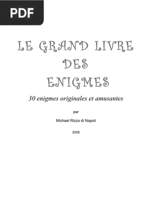 Le Grand Livre des Énigmes