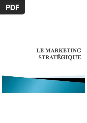 Le Marketing Strategique