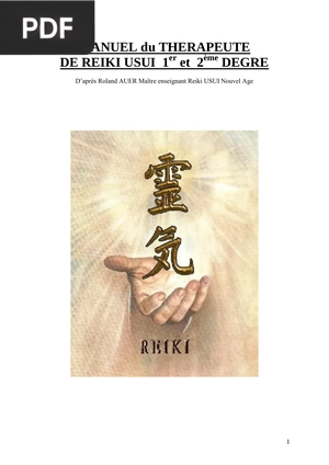 Manuel du Thérapeute de Reiki Usui 1 et 2