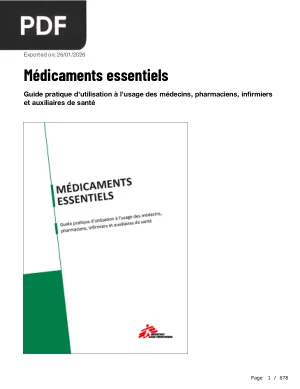 Médicaments Essentiels, Guide Pratique