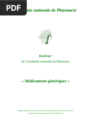 Medicaments Generiques