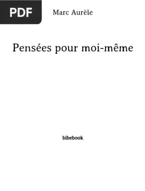 Pensées pour Moi-Même