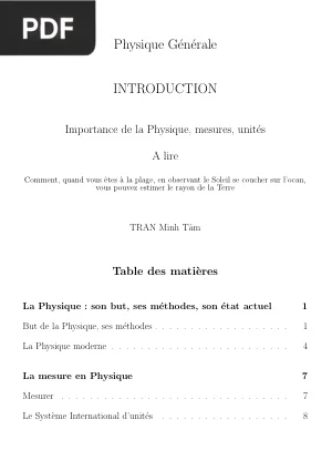 Physique Générale