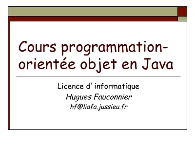 POO et Java