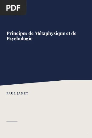 Principes de Métaphysique et de Psychologie