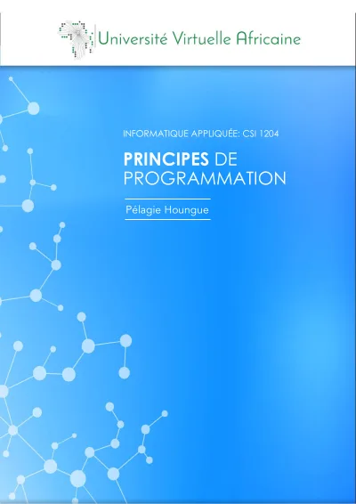 Principes de Programmation