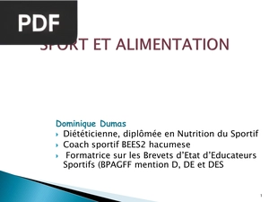 Sport et Alimentation