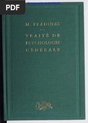 Traité de Psychologie Générale